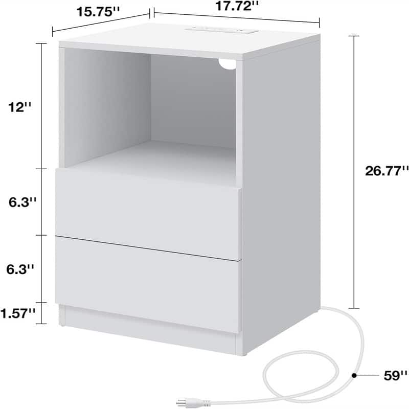 Nightstand with Charging Station