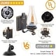 preview thumbnail 2 of 5, Farmhouse vintage wall lantern rust industrial glass wall lamp