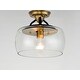 preview thumbnail 4 of 3, Goblet 1-Light Semi Flush Mount