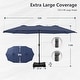 preview thumbnail 9 of 11, MAISON ARTS 15ft Double-Sided Patio Extra Large Twin Umbrella with Base Included