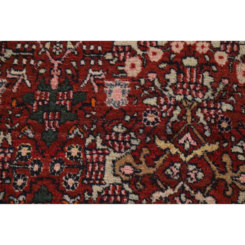 Vegetable Dye Bidjar Persian Rug Hand-Knotted Traditional Wool Carpet - 8'11" x 11'7"