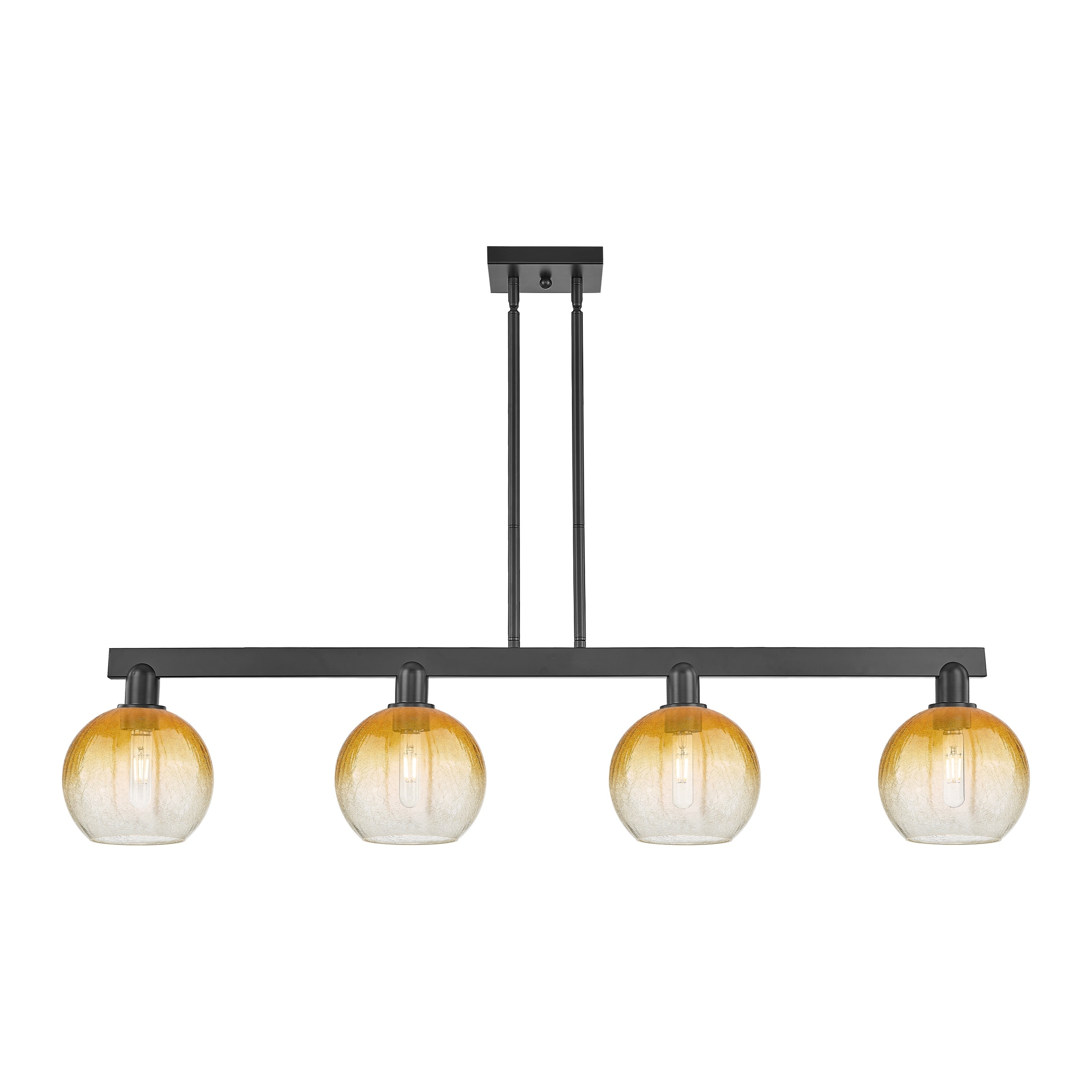 Innovations Lighting Urban Downtown - Brookhaven Globe - 4 Light 48" Stem Hung Island Light