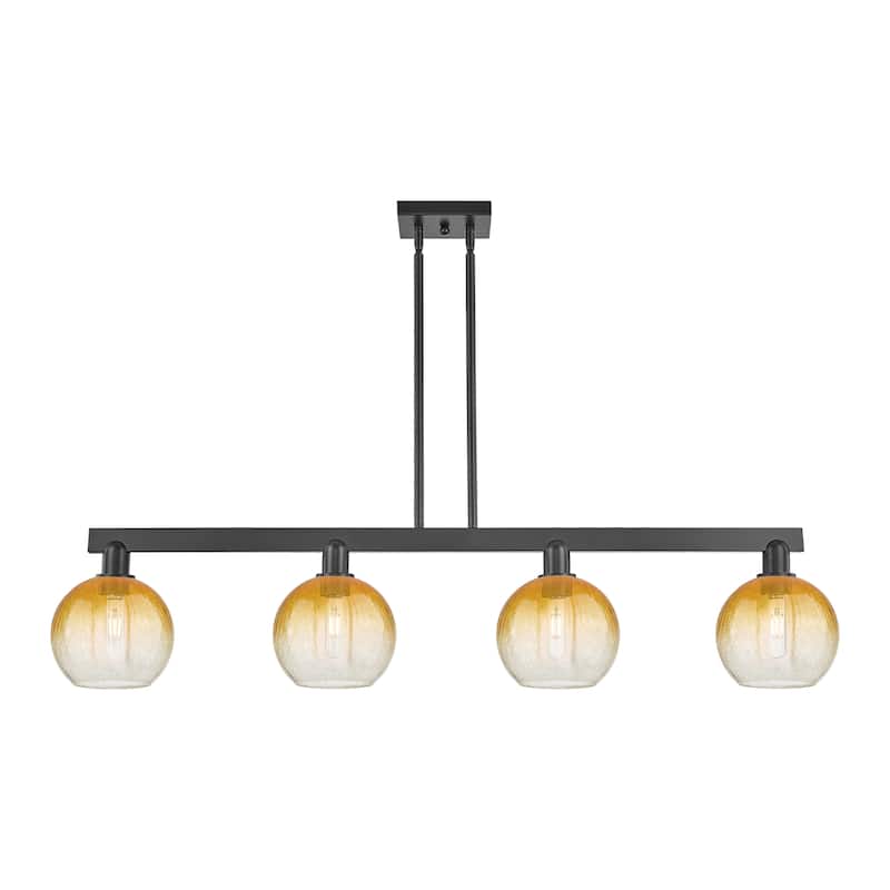 Innovations Lighting Urban Downtown - Brookhaven Globe - 4 Light 48" Stem Hung Island Light
