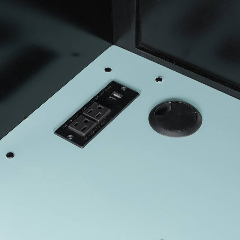 Esports Twin Loft Bed with Desk, Multi-storage Shelves and Light Strip