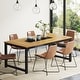 preview thumbnail 7 of 16, Industrial Rectangular Dining Table for 6-8 People