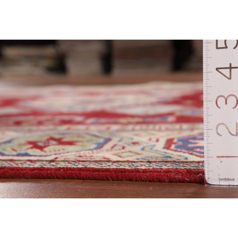 Oriental Red Kazak Rug Handmade Wool Carpet - 5'2" x 6'9"