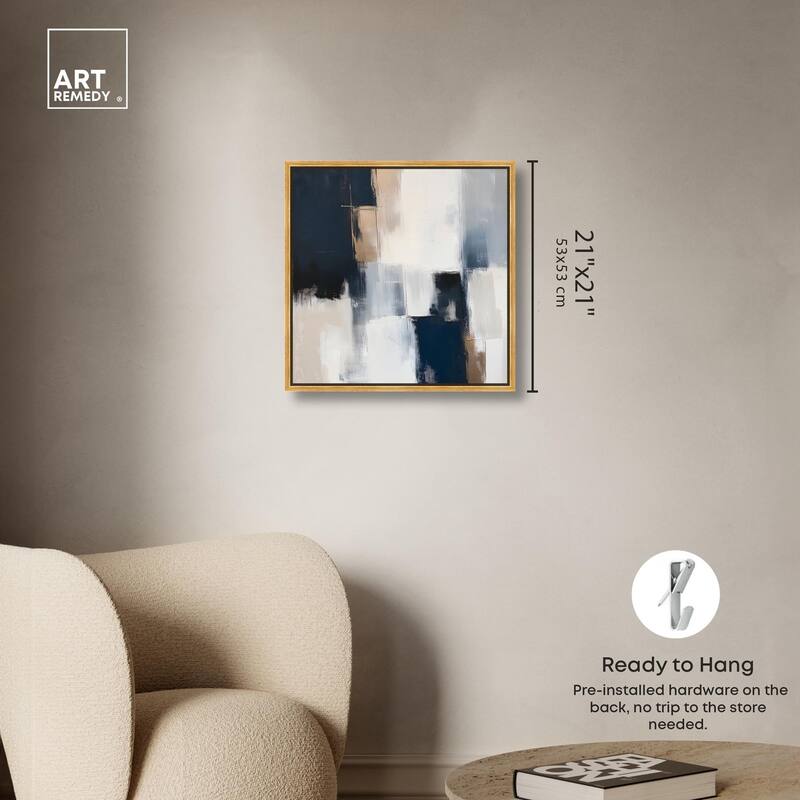 Blue Mood Depth II Canvas by Art Remedy