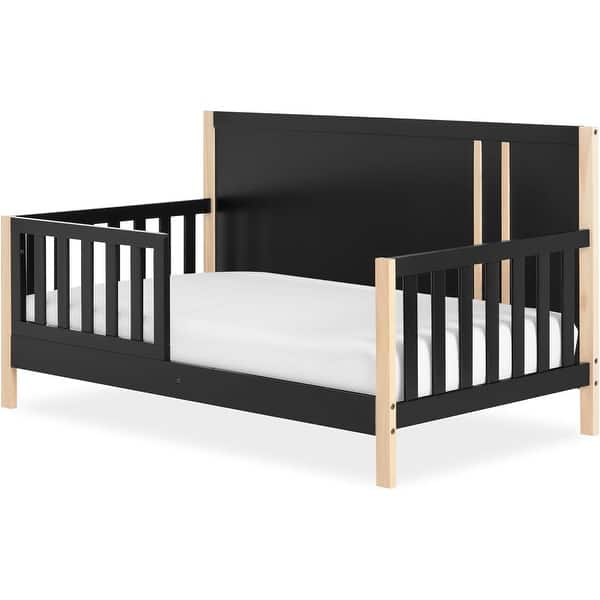 slide 2 of 5, Evolur Dream On Me Soho Toddler Bed - Matte Black Vintage Matte Black Vintage