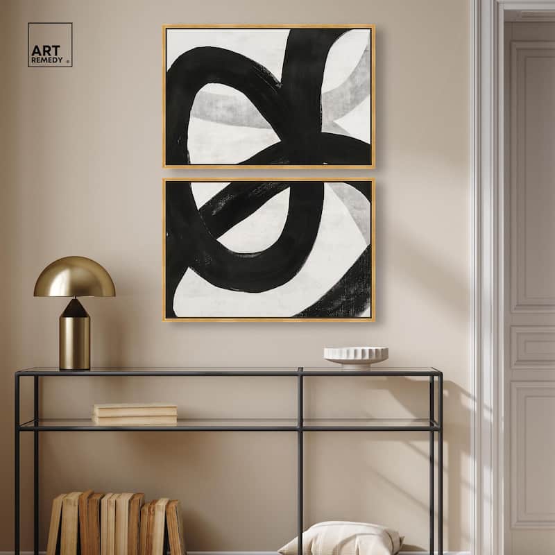 Infinite Loop I Canvas Set of 2 by Art Remedy