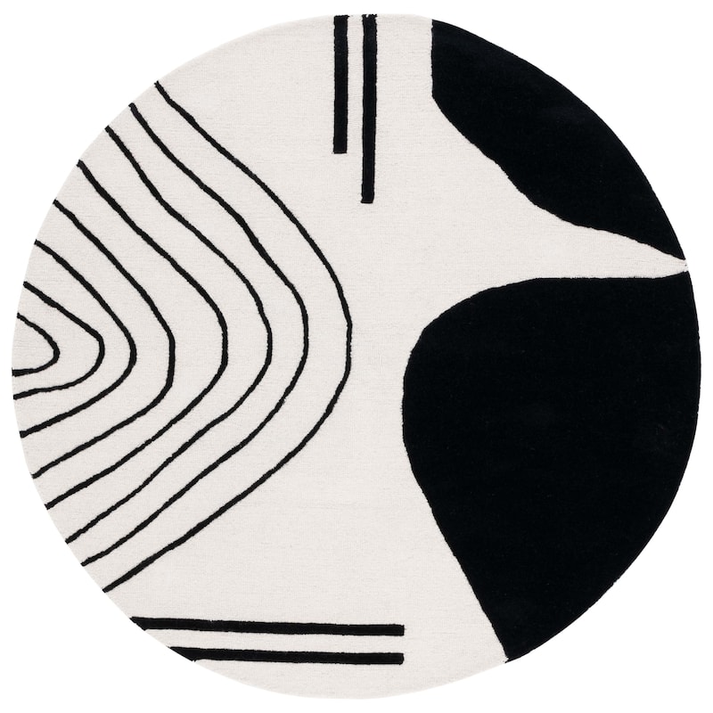 SAFAVIEH Handmade Rodeo Drive Vutka Mid-Century Modern Wool Rug