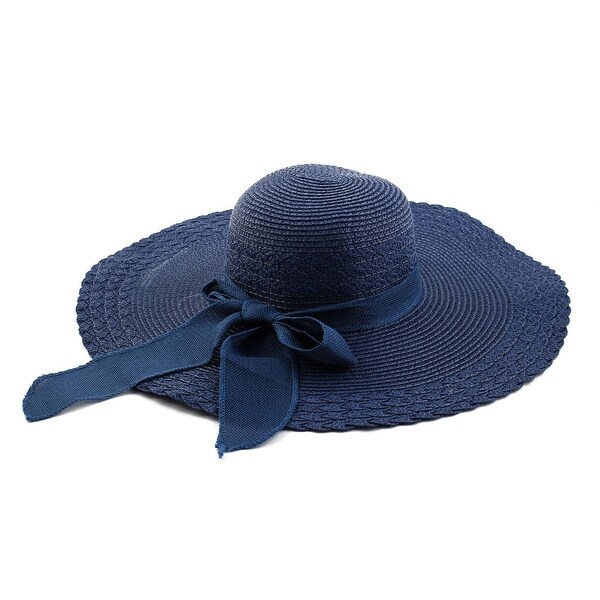Navy blue floppy sun hat clearance