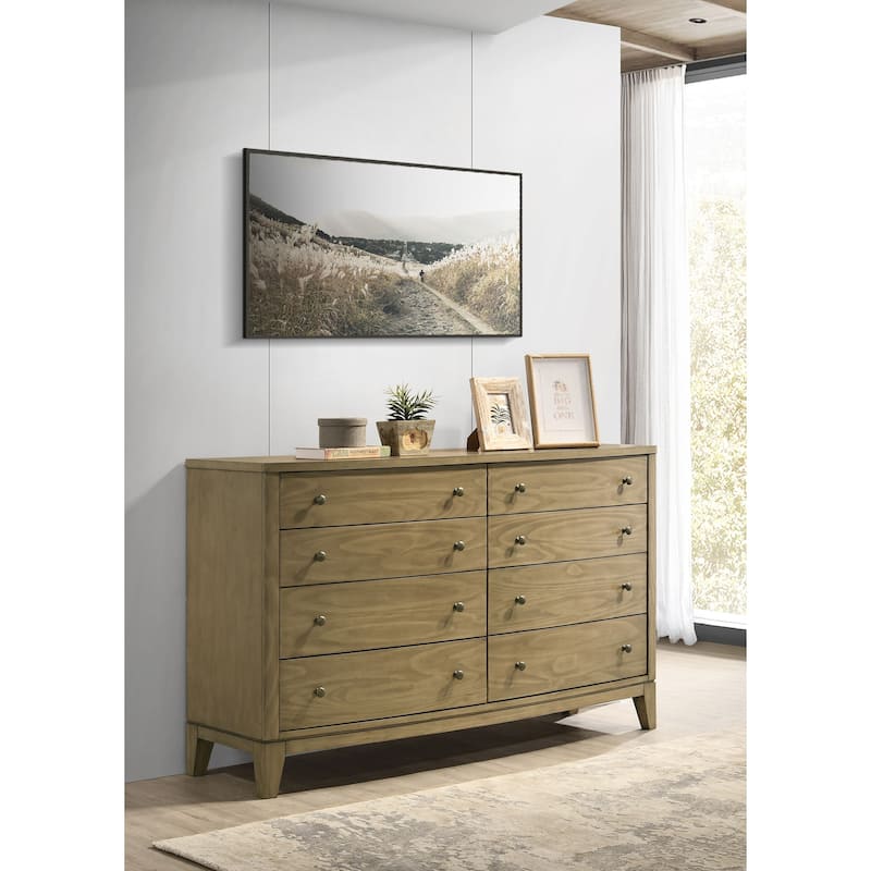 Menlo Natural Pine 8-drawer Dresser Cabinet