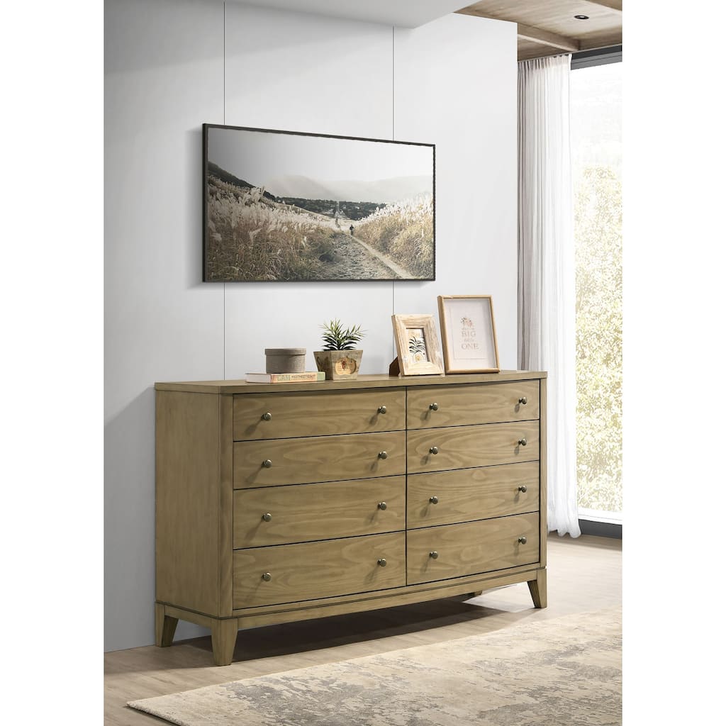 Menlo Natural Pine 8-drawer Dresser Cabinet