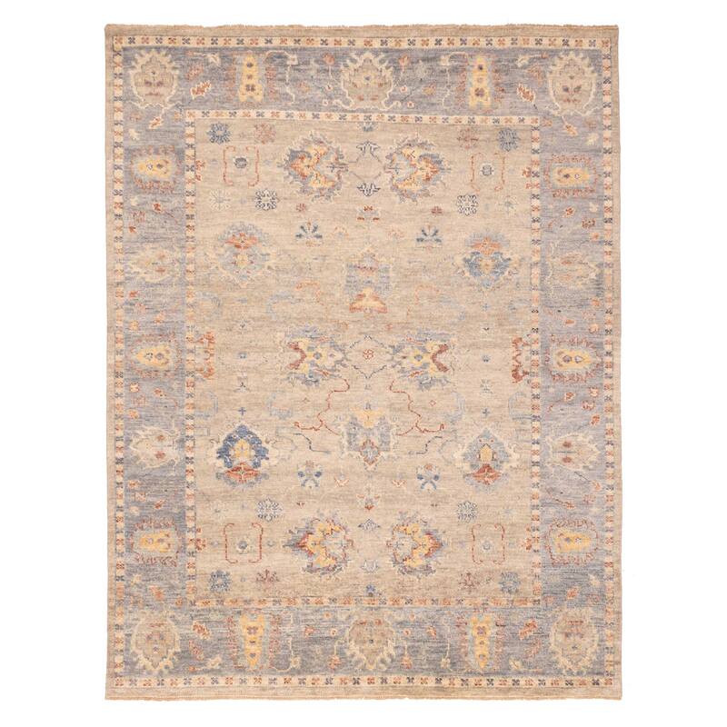 ECARPETGALLERY Hand-knotted Jules Serapi Taupe Wool Rug - 9'2 x 11'10