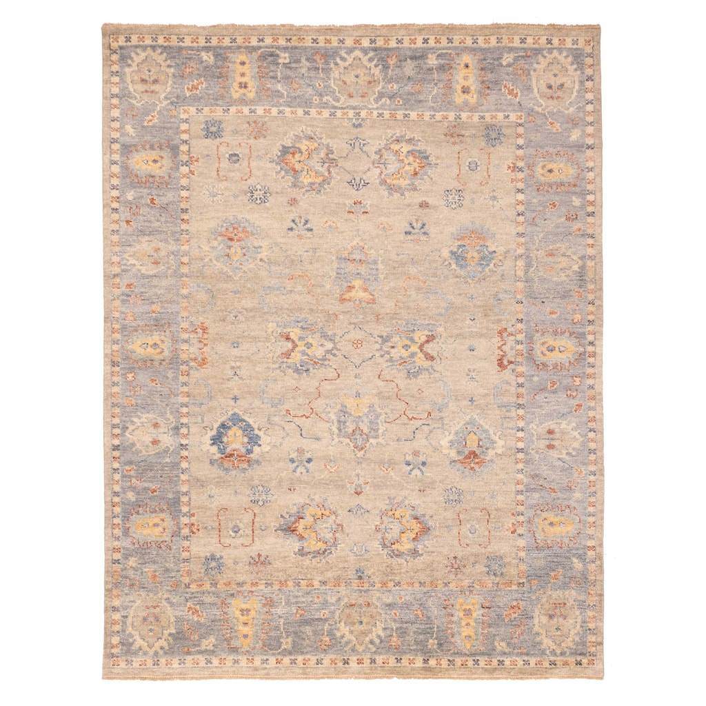 ECARPETGALLERY Hand-knotted Jules Serapi Taupe Wool Rug - 9'2 x 11'10
