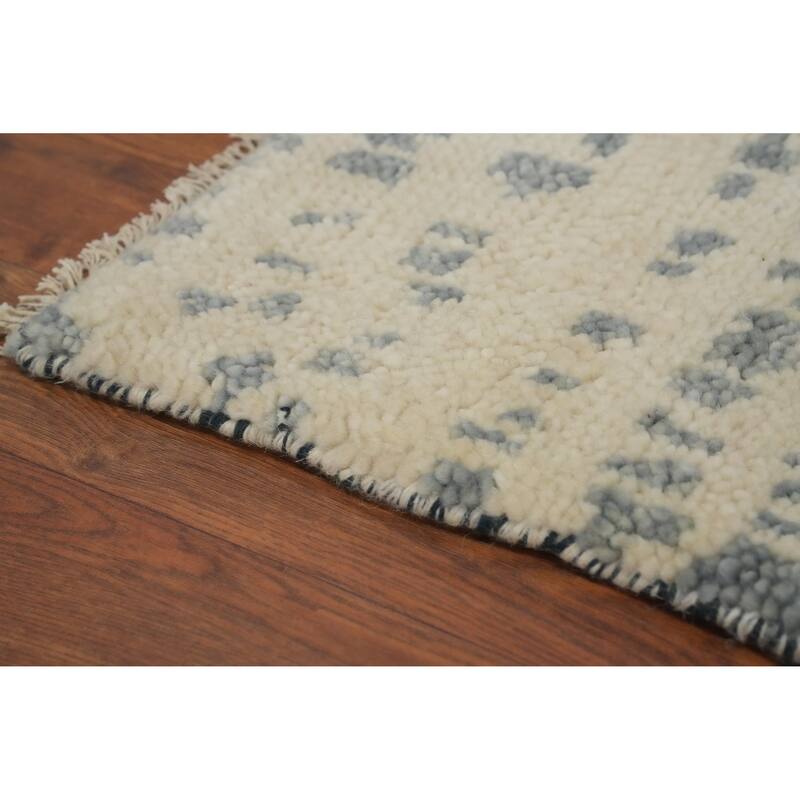 Handmade Wool Modern Gabbeh Indian Runner Rug 2x8 - 8' 1'' X 2' 4''