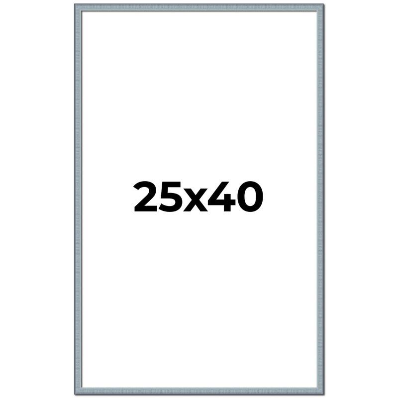 25x40 Frame Rustic Sky Blue Solid Wood Picture Frame | 0.75 Inch