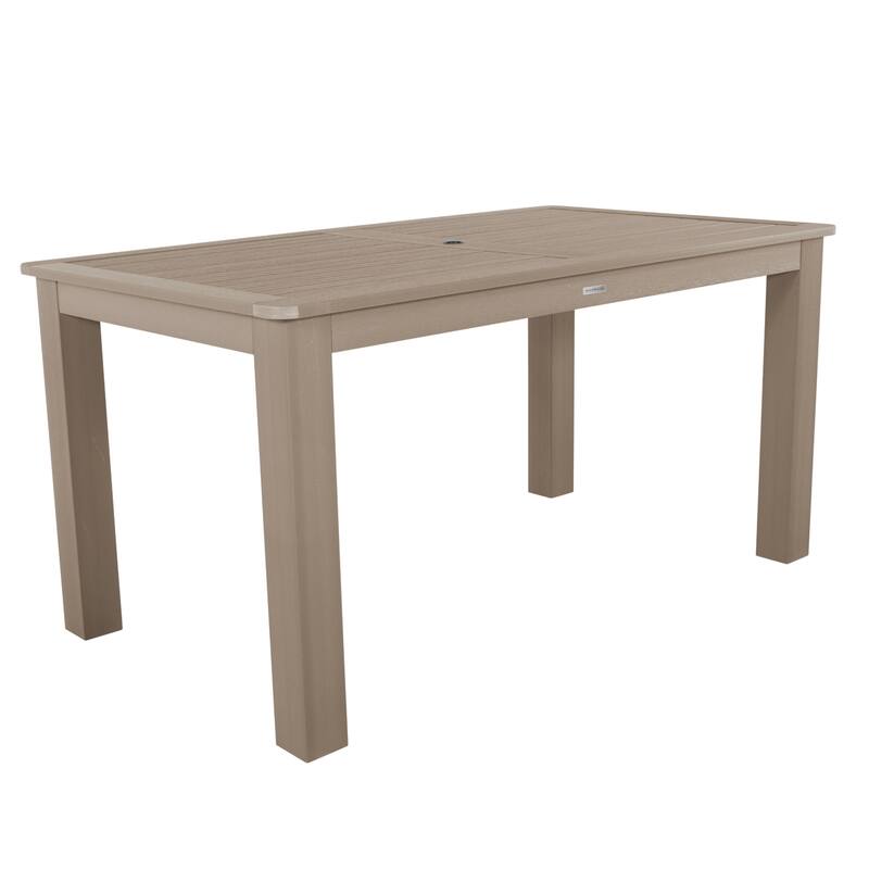 HIGHWOOD Counter Height Rectangular Outdoor Dining Table 42" x 72" - Woodland Brown