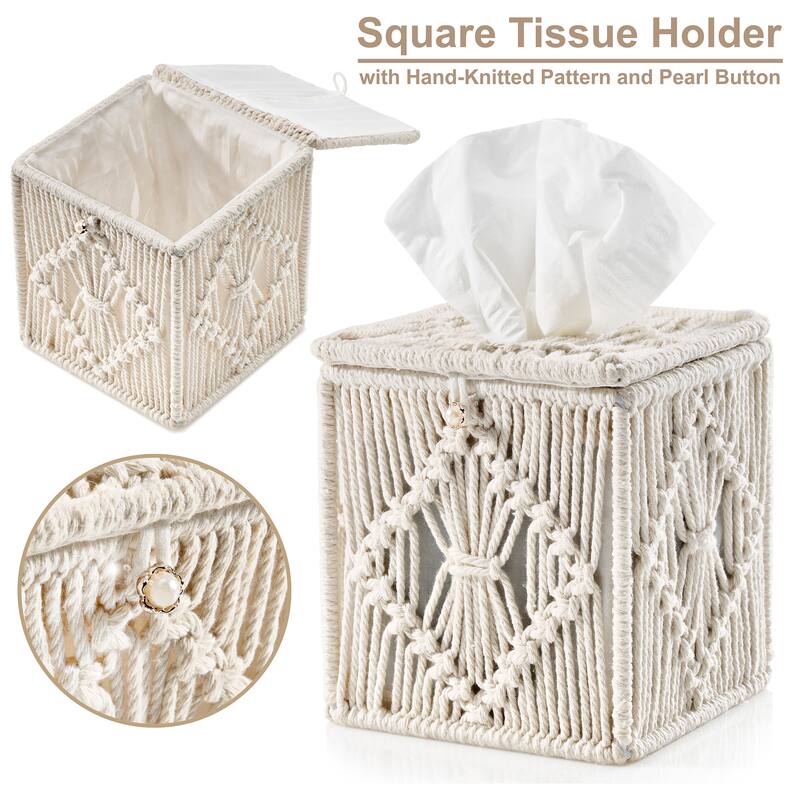 Sorbus Storage Wicker Baskets - Set of 3 - 13.5 x 6.75 x 4