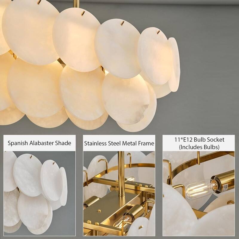 KAYLA Modern Natural Marble Living Room Chandeliers