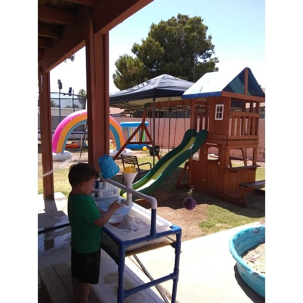 Shop Backyard Discovery Oakmont All Cedar Swingset 103 In H X