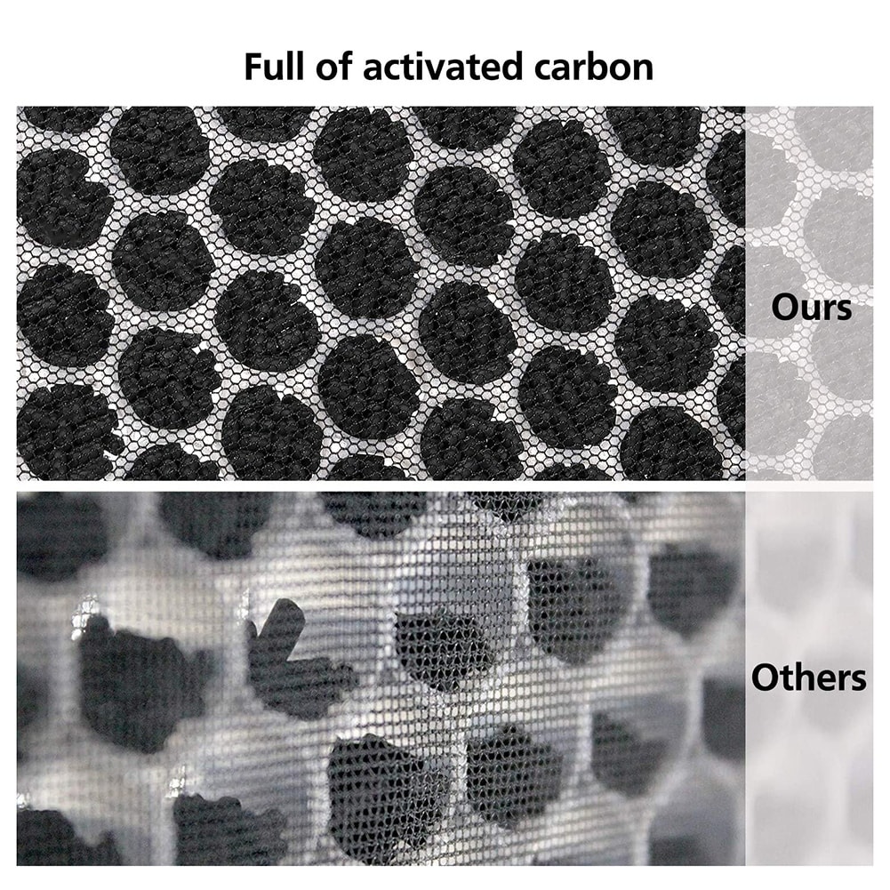 2Pcs High Efficiency Replacement Activated Carbon Filter For