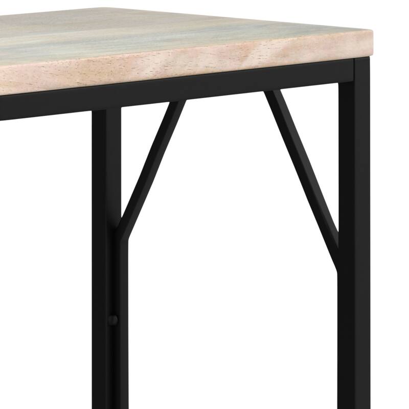 WYNDENHALL Ebsen Contemporary 20 inch Wide Metal and Wood Accent Side Table