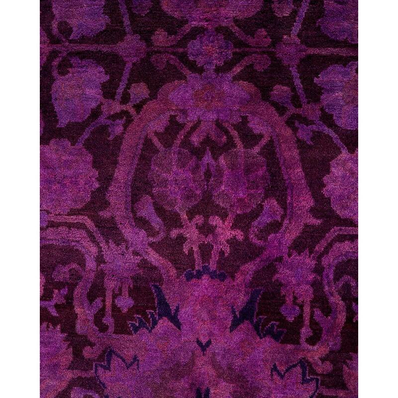 Fine Vibrance One-of-a-Kind Hand-Knotted Area Rug - Pink, 8' 2" x 10' 3" - 8' 2" x 10' 3"