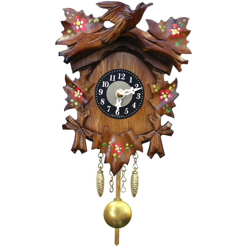 5.5" Engstler Battery-Operated Mini Cuckoo Wall Clock
