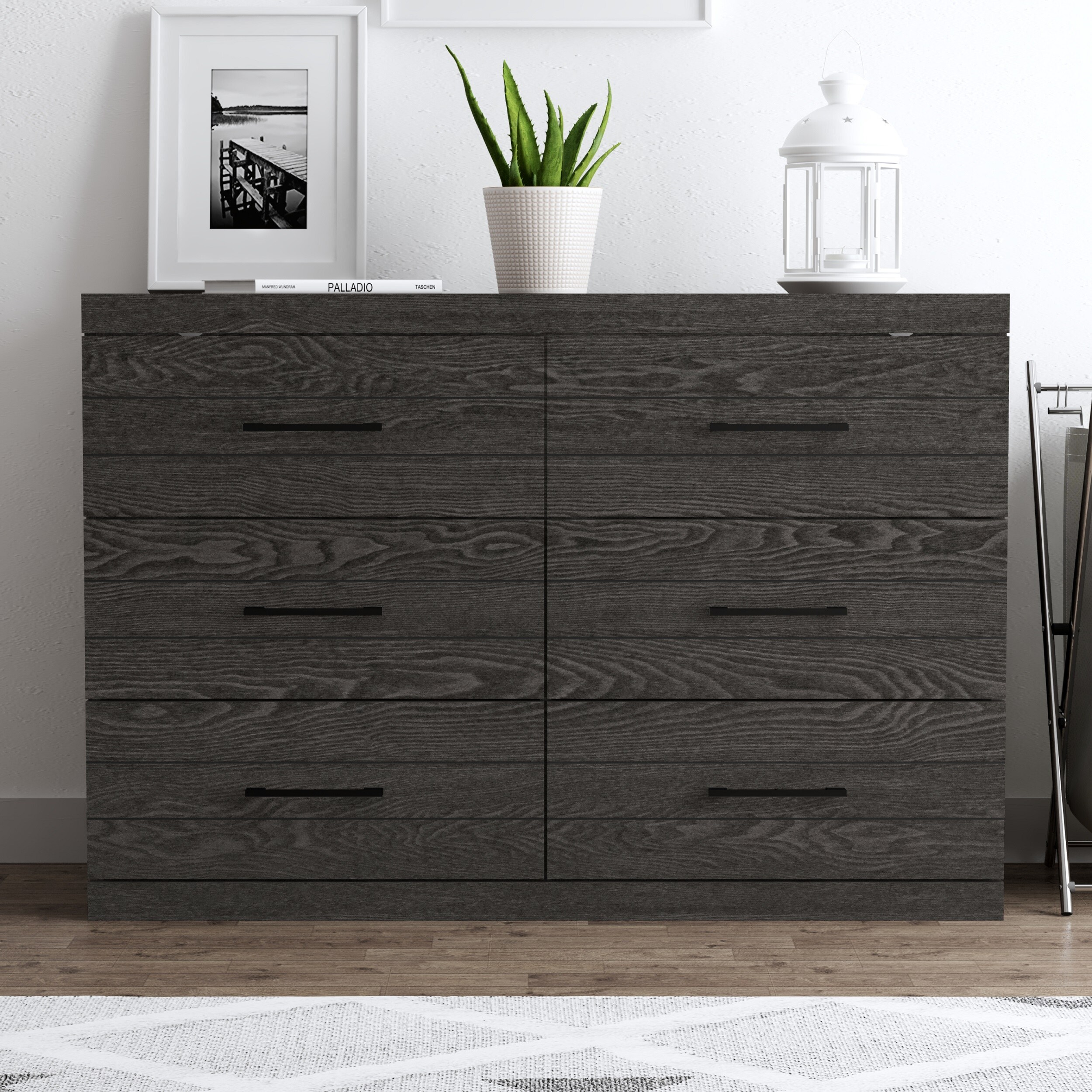 chinese dress ladies Dark Ash Long Dresser - Seven-Drawer Dresser in Earth Finish main image 0