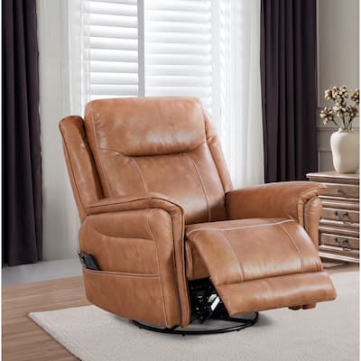 Motor Power Swivel Recliner Chair with 8‑Point Massage & Heat