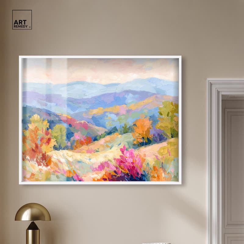 Colorful Valley II Shadowbox by Art Remedy