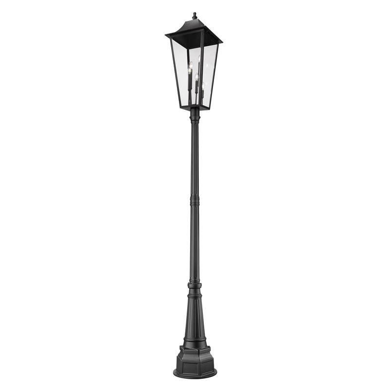 Gannon 5 Light Outdoor Post Mounted Fixture in Black