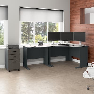 Series A 48W Corner Desk with Drawers by Bush Business Furniture