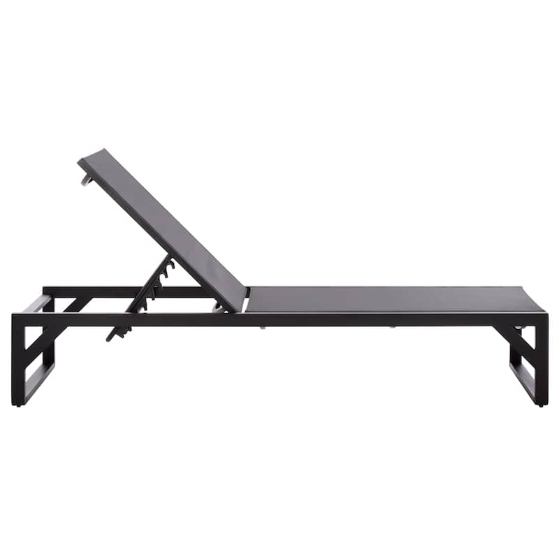 SAFAVIEH Outdoor Living Jordan Aluminum Lounger - 79"W x 27"D x 14"H