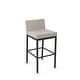 preview thumbnail 52 of 55, Amisco Fairfield Counter Stool Cream Faux Leather / Dark Brown Metal