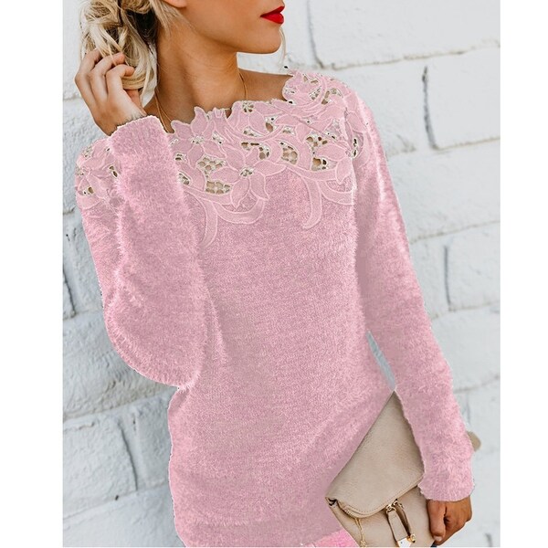 long lace sweater