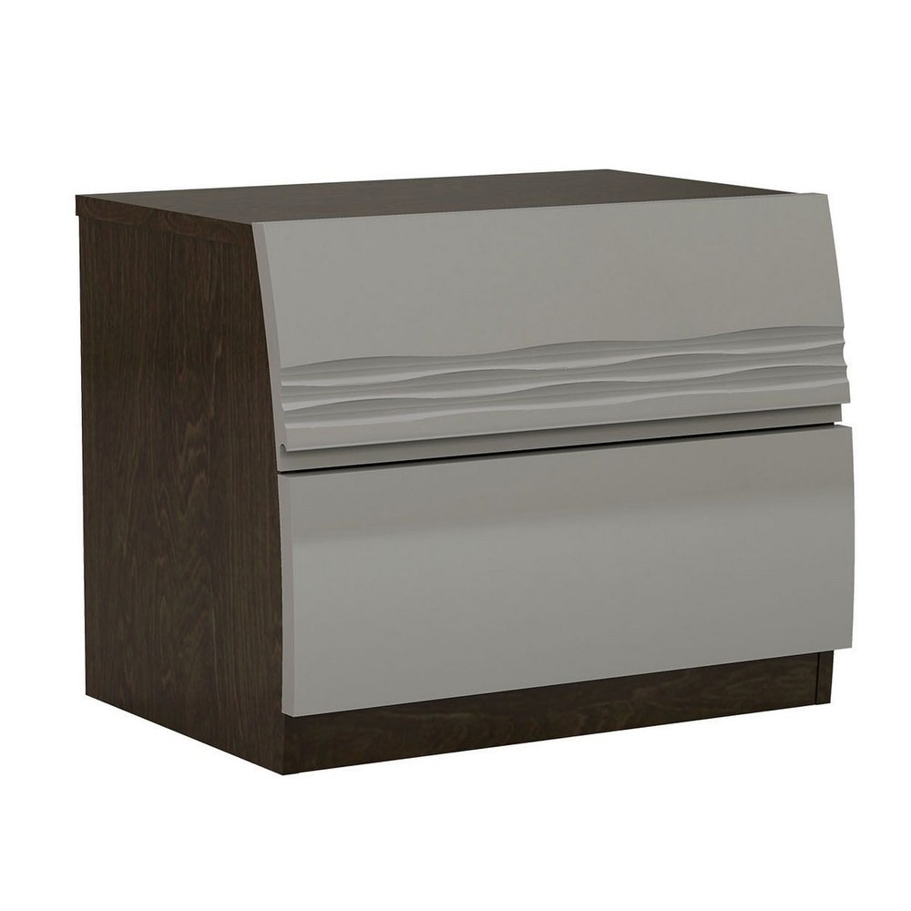 light gray nightstands