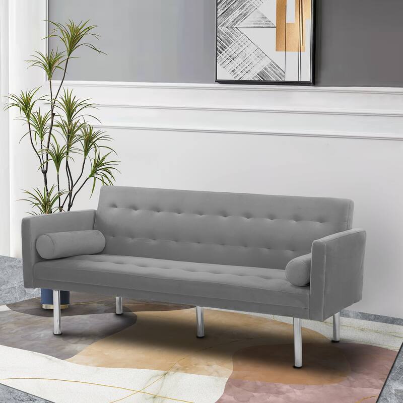 Futon Sofa Bed, Convertible Futon Couch Bed, Loveseat Sleeper Sofa, Daybed for Living Room, Apartment, Office
