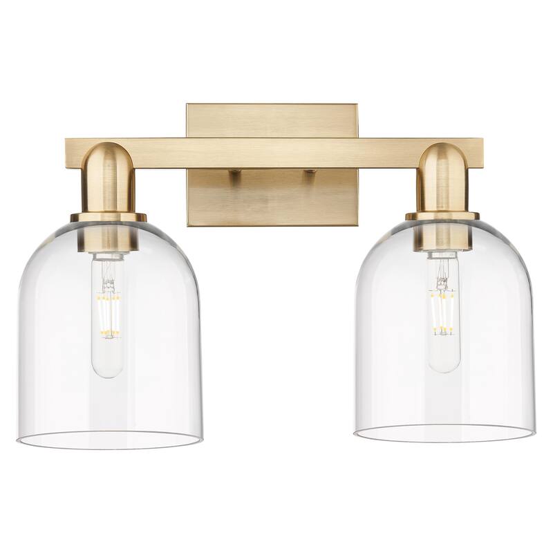 Innovations Lighting 716-2W-12-17 Bella Vanity Bella 2 Light 17" Wide - Champagne Bronze / Clear