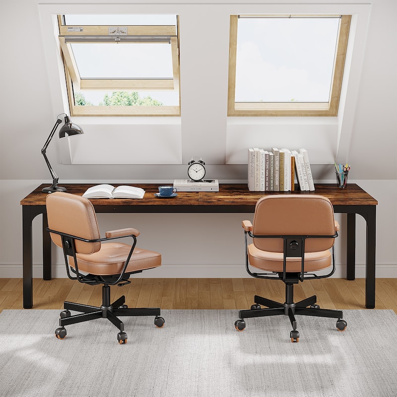 78.8" Extra Long 2 Person Computer Desk with Metal Legs for Home Office Bedroom