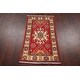 preview thumbnail 7 of 10, Stunning Geometric Red Super Kazak Oriental Area Rug Wool Hand-Knotted - 1'11" x 3'3"