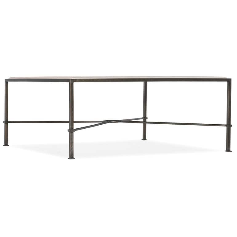 Hooker Furniture Modern Minimalist 42" Wide Marble Top Cocktail Coffee