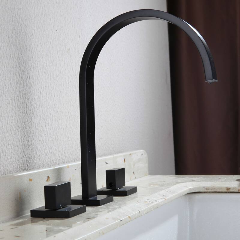 Widespread Bathroom Vessel Faucet with Two Handles