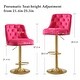 preview thumbnail 5 of 34, HOMYKA 360 Degrees Swivel Bar Chair With Adjustable Height and Metal Feet Bar Stool Set of 2