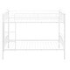 preview thumbnail 15 of 14, Twin Over Twin Steel Bunk Bed with Divisible Feature and Safety Guardrails