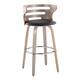 Option Black Faux Leather/Light Grey/Chrome