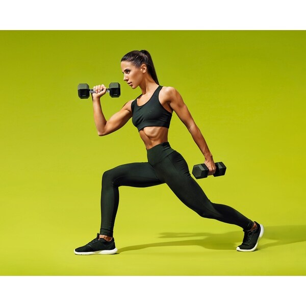 Rubber encased shop dumbbell 25lb