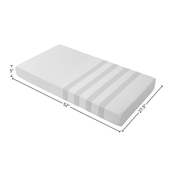 Mattress ImagioBaby 52" Wide Premium Dual-Sided Crib Mattress, Cream