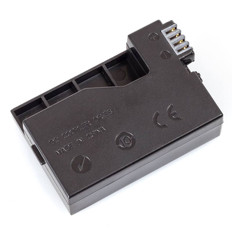 AC Wall Adapter for Canon ACK-E8 ACKE8 EOS Rebel T5i T4i T3i T2i 700D 650D 600D 550D Kiss X4 X5 X6 - Black